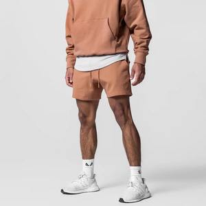 Short de sport d'été de marque pour hommes Pantalon de jogging en coton de taille moyenne Logo brodé pour la course à pied et le fitness solide - Product Image 2