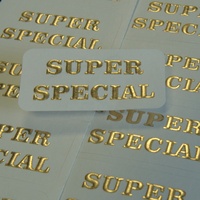 Autocollants personnalisés avec logo en feuille d'or gaufrée, étiquettes en papier, autocollants adhésifs pour emballages, autocollants pour boîtes cadeaux, enveloppes