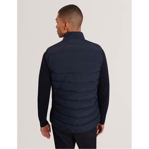 Chalecos Acolchados Sin Mangas para Hombre, Talla Grande, de Nailon, Color Sólido, Cuello Alto con Cierre y Bolsillos con Cremallera - Product Image 5