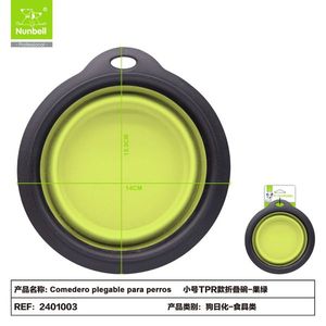 Bol d'alimentation pliable portable en TPR pour animaux de compagnie, fabriqué par le fabricant - Product Image 2