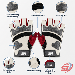 Custom Cycling Gloves <b>Half</b> Finger Gel Padded Breathable Anti <b>Slip</b> Road MTB Bike Gloves Custom Logo OEM Wholesale - Product Image 3