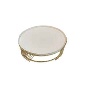 Support de service de gâteau en bois d'acacia de célébration de fête d'événement de mariage accessoires de vaisselle support de gâteau arrondi support de service de gâteau - Product Image 4