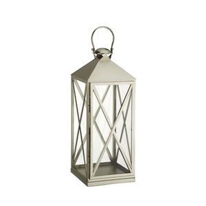 Lámpara de linterna marroquí blanca, metal con recubrimiento en polvo, tapa decorativa hecha a mano, perfecta para sala de estar, dormitorio y eventos, procedente de la India. - Product Image 3