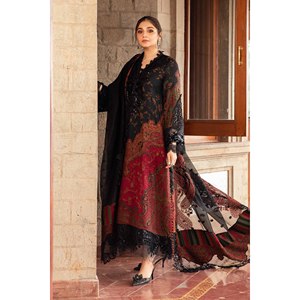 MARIA.B-3PC Conjunto de Primavera/Verano con Camisa Estampada, Dupatta de Chifón y Pantalón Estampado-BIC-2528 - Product Image 1