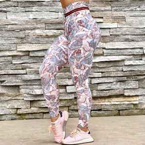 Factory Wholesale High Waist <b>Cropped</b> Yoga Pants Breathable and Stretch Tummy Control Gym <b>Leggings</b> - Product Image 4