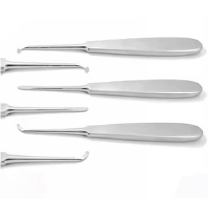Elevadores de raíz dental, extracción de dientes, elevador Warwick James, Juego de 3 instrumentos dentales rectos de izquierda derecha, aprobado por CE ISO - Product Image 1
