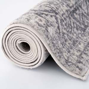 Netline Home Montana Vintage <b>Grey</b> Machine Made Plush Rectangle <b>Rug</b> for <b>Living</b> <b>Room</b> Hallway Boho Kilim Style - Product Image 6