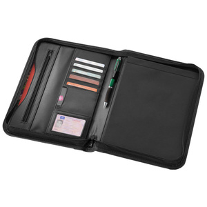Executive A4 Leather Conference <b>Folder</b> for Promotional Use PU Leather <b>File</b> <b>Folders</b> with Pocket Pattern for Document Storage - Product Image 2