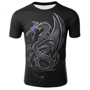 T-shirt Homme Séchage Rapide Respirant Anti-Plis Faible MOQ Impression Numérique Manches Courtes Motif Uni Conception Personnalisée Polyester/Coton - Product Image 3