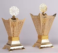 Porte-encens décoratif écologique haut de gamme Bakhoor pour la maison, la table, le Ramadan, brûleur aromatique Oud du Moyen-Orient, artisanat en métal M R