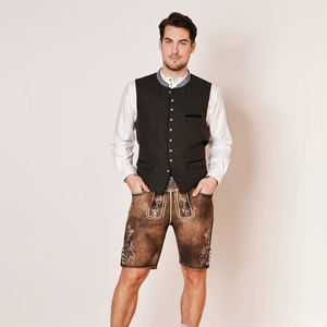 Gilet réversible de haute qualité pour homme, style bavarois, automne-hiver, chaud, décontracté, vintage, respirant, vêtement d'extérieur, OEM disponible - Product Image 2