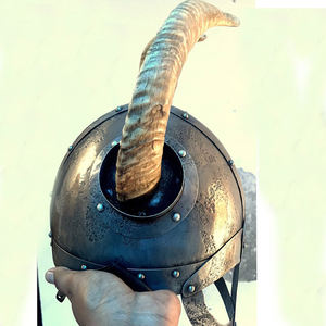 Casco ocular vikingo decorado con martillo Casco vikingo Casco DE LA República Cuchillos vikingos nórdicos - Product Image 4