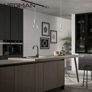 Tủ bếp đồ nội thất màu trắng sơn mài tủ hiện đại tùy chỉnh thiết kế nhôm ngăn kéo tủ đặt - Product Image 6