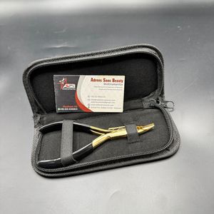 คีมต่อผมสเตนเลสสตีล24K คีมต่อผมลูกปัดนาโน & ไมโครสามรูจมูกโค้งออกแบบโลโก้ได้ตามต้องการ - Product Image 5