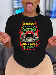 <span class=keywords><strong>24</strong></span> Phong Cách Mùa Hè Của Phụ Nữ T-Shirts Thời Trang Môi In Quá Khổ Áo Thun Giản Dị Tops Trắng Đen Cộng Với Kích Thước Phụ Nữ T Áo Sơ Mi - Product Image 5