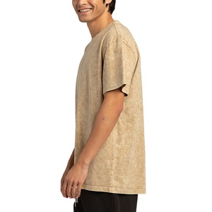 Camiseta de Algodón 100% Personalizada para Hombre, Corte Holgado, Estampada, Transpirable, Cuello Redondo, Secado Rápido, Estilo Desgastado con Lavado Ácido, 2026 - Product Image 3