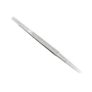 Micro fórceps recto TC recubierto 0,5mm Puntas mango redondo 7,25 pulgadas 18,5 cm Oftalmología quirúrgico inoxidable instrumentos médicos - Product Image 1