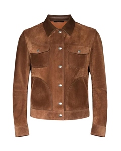 Chaqueta de Motociclista Unisex de Cuero Genuino de Alta Calidad, con Borlas, de Lona Gruesa, Impermeable, Resistente al Viento, Ecológica y Vintage - Product Image 3