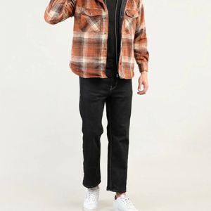 Men's Insulated Winter Shirt <b>Jacket</b> | <b>Fleece</b>-<b>Lined</b> Flannel Shirt <b>Jacket</b> With Hood for Extra Warmth and Style - Product Image 5