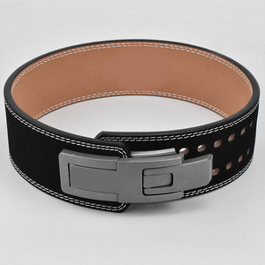 Vente en gros de ceinture d'haltérophilie personnalisée en cuir véritable PU ceinture de gymnastique avec logo personnalisé pour Fitness Fitness Protection Waist Trainer - Product Image 4