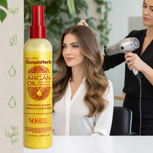 Crème revitalisante sans rinçage à l'huile d'argan du Maroc, soin hydratant et réparateur pour cheveux bouclés naturels - Product Image 6