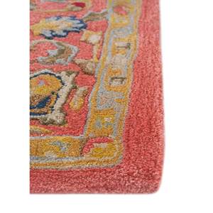 Alfombra Kasbah Classic Top-1504 (Cs-01) Roja Naranja, Tejida a Mano con Lana y Viscosa, para el Hogar, con Diseño de Medallón, Rectangular, a Rayas, Abstracta, para Pasillo - Product Image 4