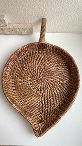 Plateau en rotin de style bohème, tissé à la main, plateau de service en osier naturel, plateau décoratif en rotin pour la décoration de la maison, cadeau du Vietnam - Product Image 2