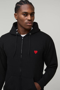 Sweat à capuche personnalisé brodé 350/400/450 GSM 100% coton biologique coupe-vent écologique polaire lourd hiver homme - Product Image 3