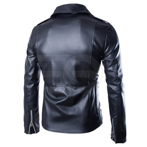 Chaqueta de Cuero Vacuno para Hombre, Estilo Urbano Premium, Ropa de Invierno, Duradera, Transpirable, Ecológica, con Logotipo Frontal Personalizable - Product Image 2