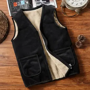 Gilet décontracté pour homme sans manches, chaud, en polaire, coupe-vent, grande taille, pour la pêche et les activités de plein air, avec logo personnalisé, idéal pour le printemps - Product Image 5