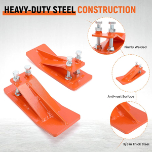 AMBITION Auto Parts Doble Hexágono Cerraduras Tuercas Pernos para Hojas de Nieve Grava Esparcimiento Tractor Cubo Protector Borde Antideslizante - Product Image 5