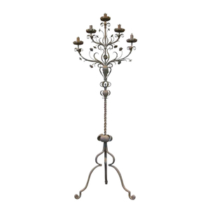 Customized Shape & Design Black Powder Coated for Home Decoration Stand Unique Metal <b>Candelabra</b> Stand 5 Arm Candles Holders - Product Image 5