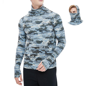 OEM custom <b>fishing</b> hooded shirts for <b>men</b> long sleeves breathable material suitable for branding <b>gifting</b> and bulk orders - Product Image 1