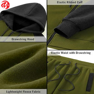 ชุดวอร์มผ้าฝ้ายแขนยาวสำหรับผู้ชายชุดใส่โลโก้แบบสั่งตัดตามขนาดสำหรับฤดูหนาว - Product Image 4