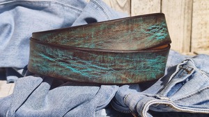 CRAFT ZONE EXPORT Ceinture en cuir de qualité supérieure pour homme avec boucle polie Ceinture en cuir marron élégante pour homme Tenues de cérémonie - Product Image 4