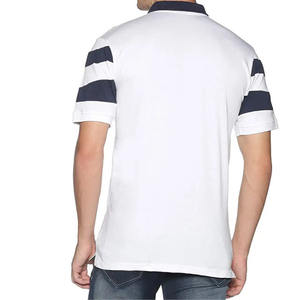 Polos para hombre Algodón de alta calidad Logotipo personalizable Nueva moda Manga corta Casual Streetwear Sólido Tallas grandes Bajo MOQ - Product Image 2