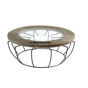Mesa de centro de metal moderna simple Diseño de forma de tambor Alta demanda Elegante para muebles de sala de estar a excelente precio - Product Image 5