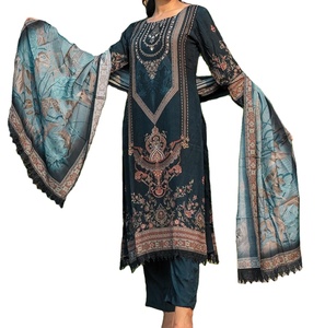 Dernière conception Mesdames Readymade Fancy Brodé Respirant Vente en gros Vente chaude Impression personnalisée Couleur verte unie - Product Image 4