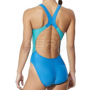 Traje de baño transpirable para mujer de calidad superior más vendido logotipo personalizado 1 pieza - Product Image 2