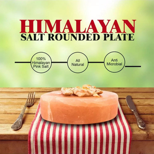 Himalayan เกลืออิฐกระเบื้องทำอาหารแผ่นพื้นพร้อมที่วางแผ่นขนาด12X8X4 ,8X4X1,8X4X2ถาดรองเสิร์ฟแผ่นเกลือ - Product Image 5