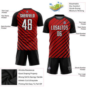 Jeu d'uniforme de football de niveau professionnel prêt avec ventilation avancée tissu à séchage rapide panneaux de maille respirants vêtements de football - Product Image 2