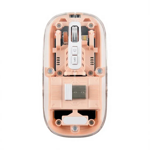 New Product Fashion Transparent Mouse Wireless Magnetic the Third Mock Examination Low Power Sliding Type C Charging Mouses