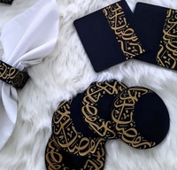 Sous-verres en MDF de luxe en gros, faits à la main, légers, design unique pour les hôtels