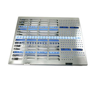 Juego de instrumentos de llenado de bandeja dental, juego de 14 piezas, bandeja de casete de acero inoxidable alemán, juego dental, instrumentos quirúrgicos - Product Image 2