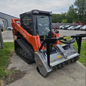 Chargeuse compacte sur chenilles Kubota SVL75-3 d'occasion, chargeuse forestière, chargeuse frontale, broyeur, charge nominale de 4 tonnes, roulement de moteur pour - Product Image 5