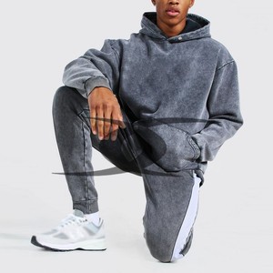 Pantalon de survêtement évasé vintage avec logo brodé à l'acide vente en gros de survêtements d'hiver de grande taille - Product Image 3