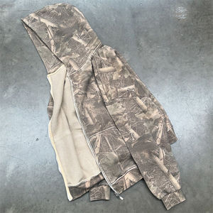 Sportish Impex Custom Streetwear Oversized Zip Up <b>Hoodie</b> All Over Print Digital Sublimation Boxy Camo <b>Men</b> - Product Image 4