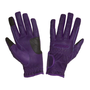Guantes de equitación de piel de cabra 100% de alta calidad, guantes de ciclismo personalizados, guantes de cuero de dedo completo con OEM ODM - Product Image 5
