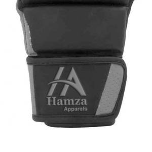 Gants d'haltérophilie en cuir de vachette noir de qualité supérieure Design ergonomique Style de doigt ouvert durable pour gants de sport MMA - Product Image 6