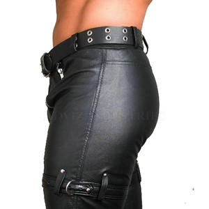 Pantalon en cuir gay léger en gros, pantalon en cuir gay confortable, pantalon en cuir gay à taille élastique pour la vente en ligne - Product Image 4